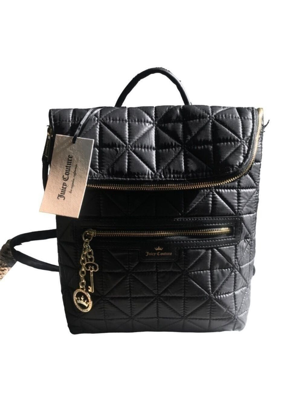 Juicy Couture Crown Jewel Black Backpack NWT